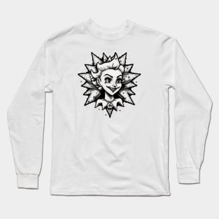 Vintage cartoon star girl Long Sleeve T-Shirt